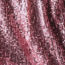Pink Velvet Sequin Fabric