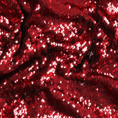 Red Christmas Sequin Fabric