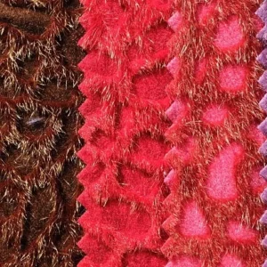Red Velvet Christmas Fabric Gold Pattern