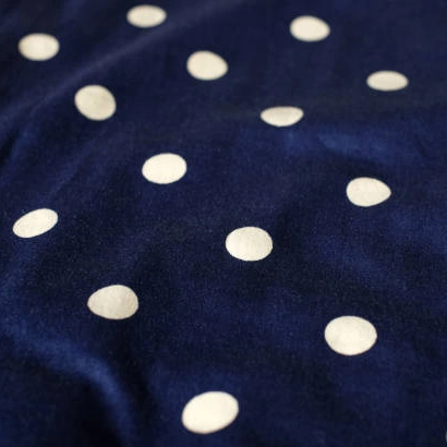 Spa Blue Geometric Dot Cut Velvet Fabric