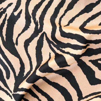 Suede or Velvet Zebra Fabric