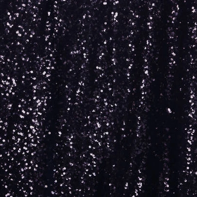 Wholesale Black Silver Sequin Fabric