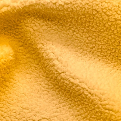 Yellow Teddy Velvet Fabric