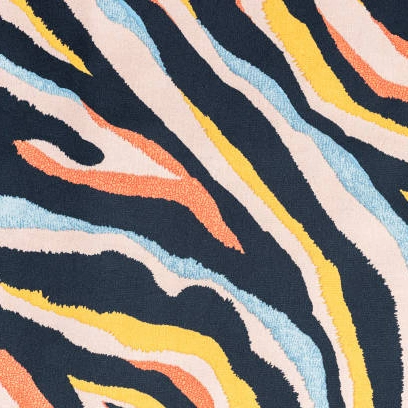 Zebra Print Velvet Upholstery Fabric