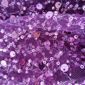 beaded sequin mesh fabric