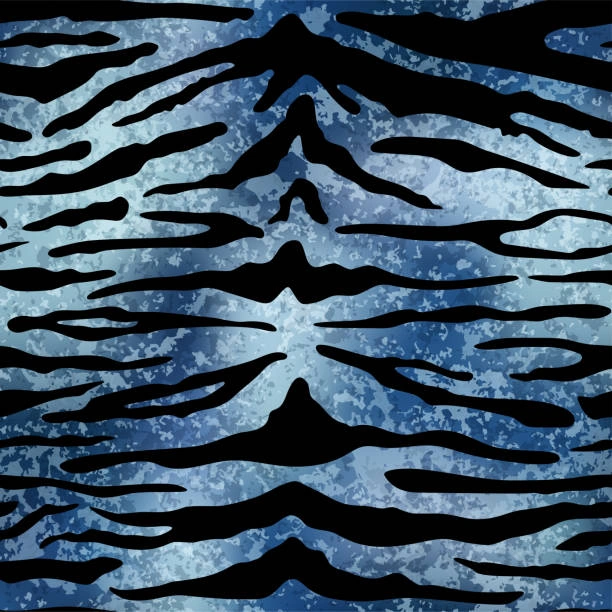 blue tiger velvet fabric​