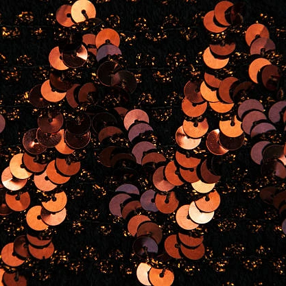 orange black mermaid sequins fabric