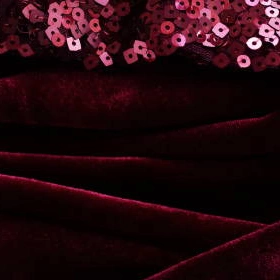 pink velvet sequin fabric