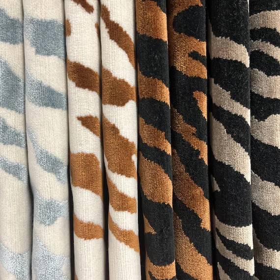 tiger print velvet fabric