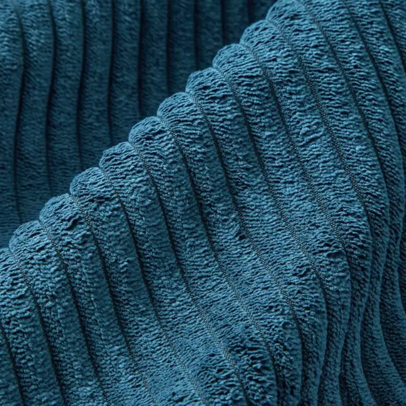 blue corduroy upholstery fabric