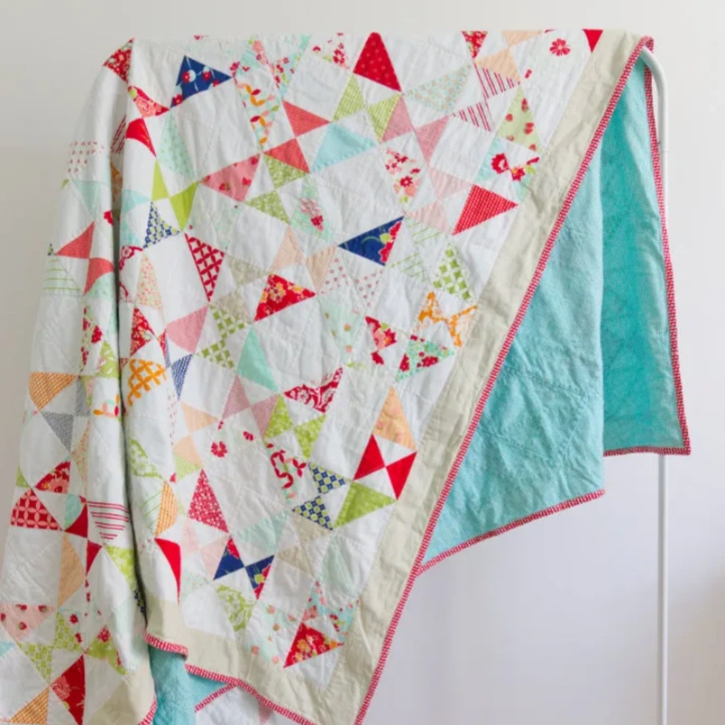 can flannel and cotton fabric be mixed in quilt top