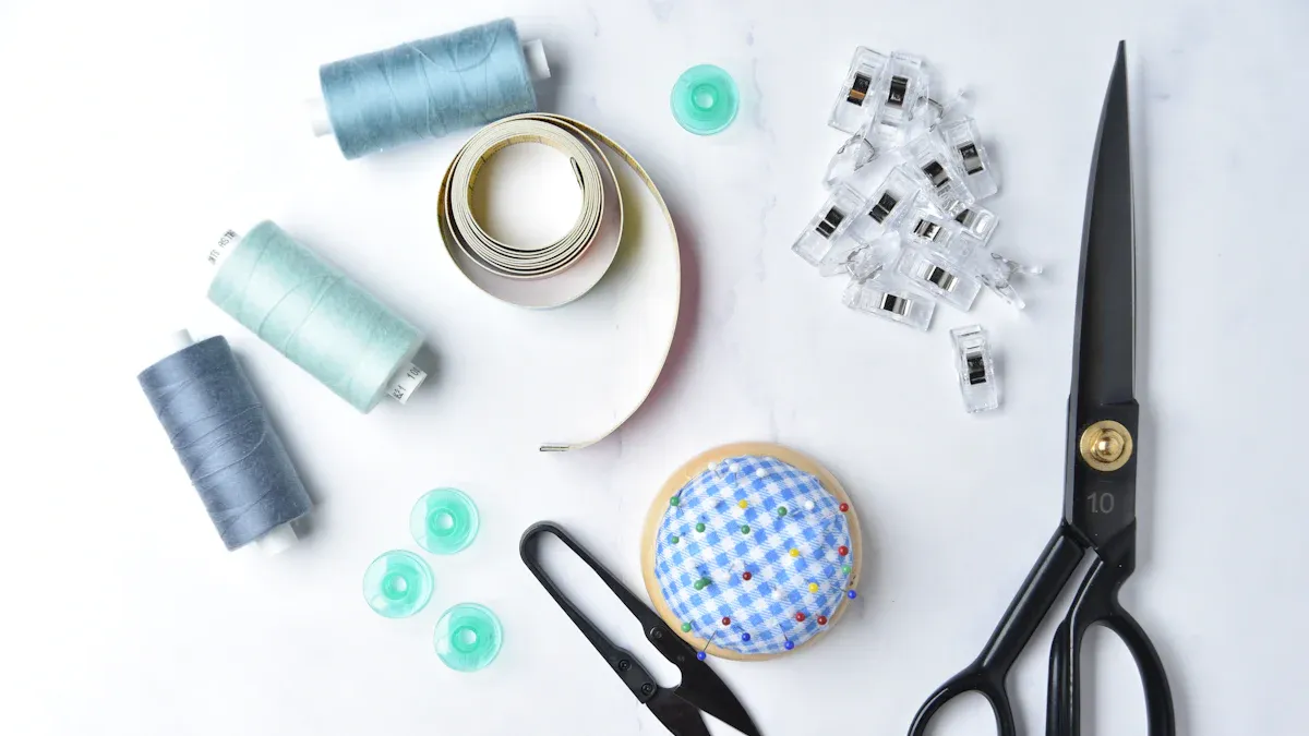 Materials for a Kaleidoscope Quilt