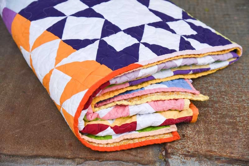 how to make solid color quilt