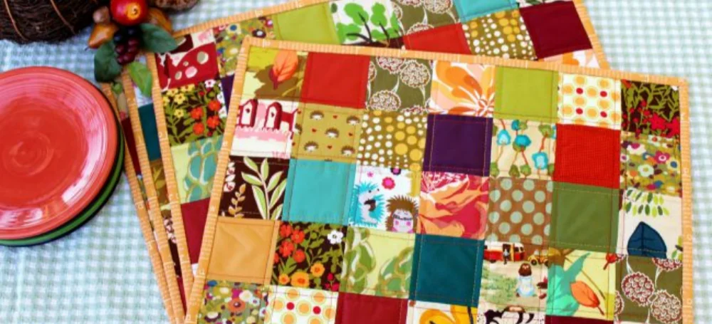 patchwork quilted placemat