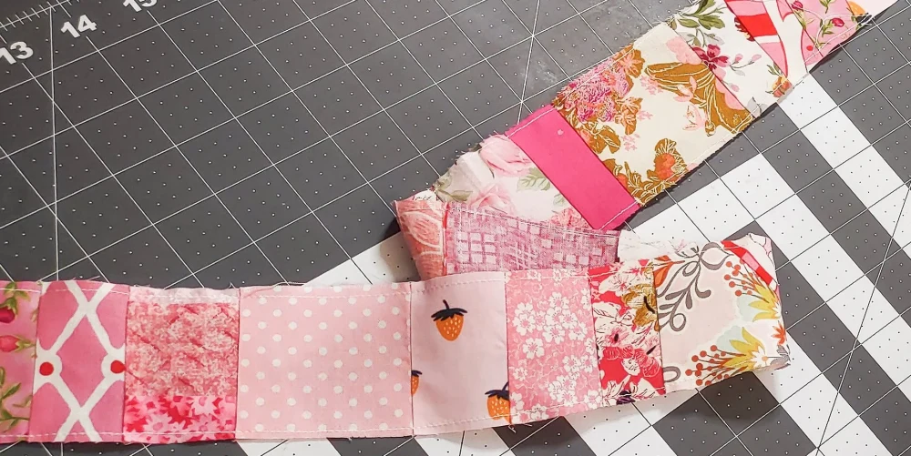 prepare jelly roll strips
