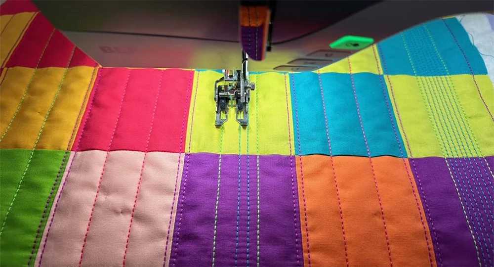 project preparation for straight line quilting