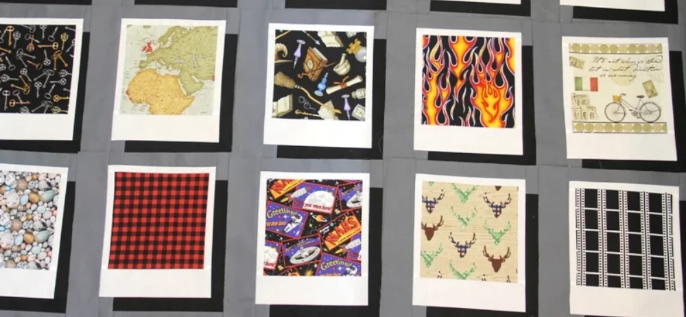 sewing photo blocks