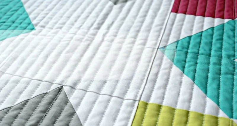 what is straight line quilting