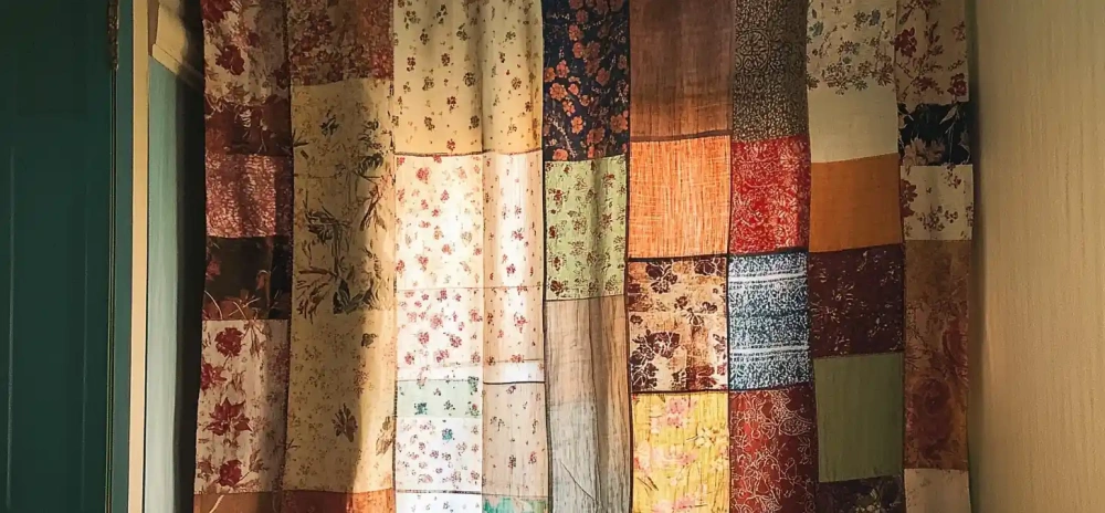 diy patchwork curtains