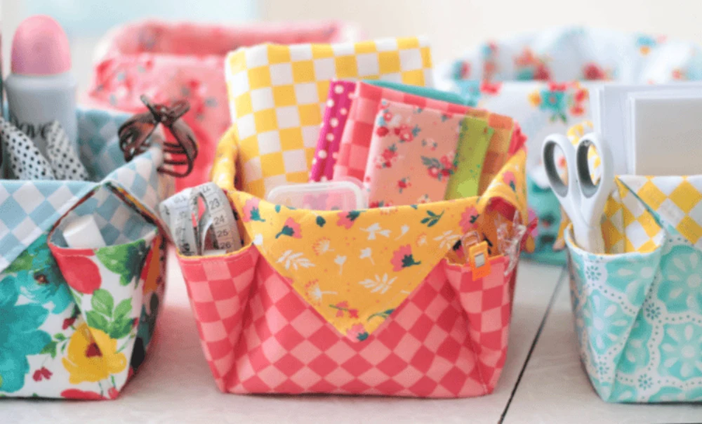 fabric basket tutorial