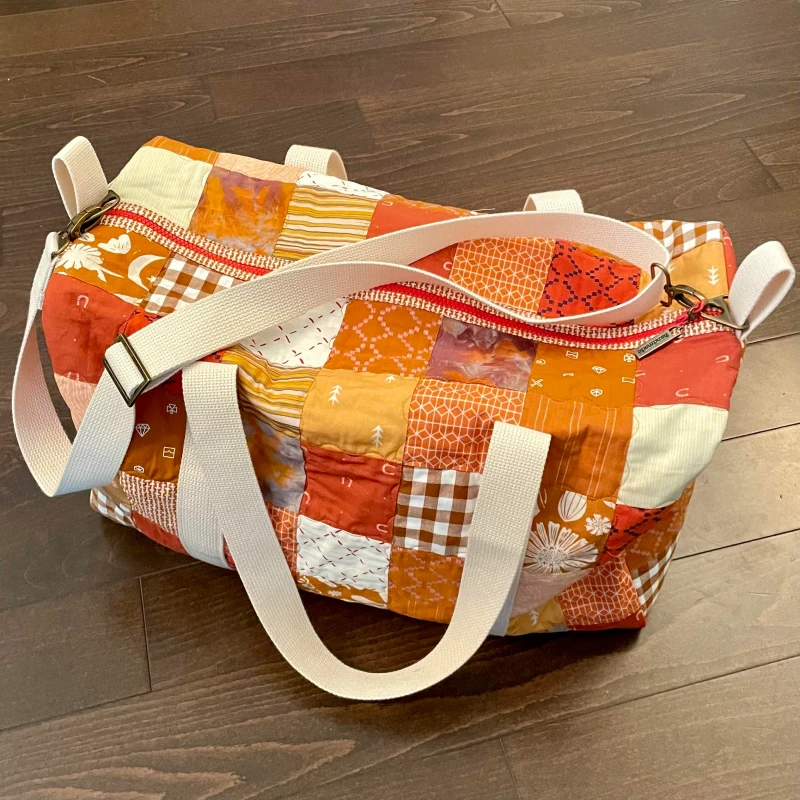 how to make a quilted duffle bag