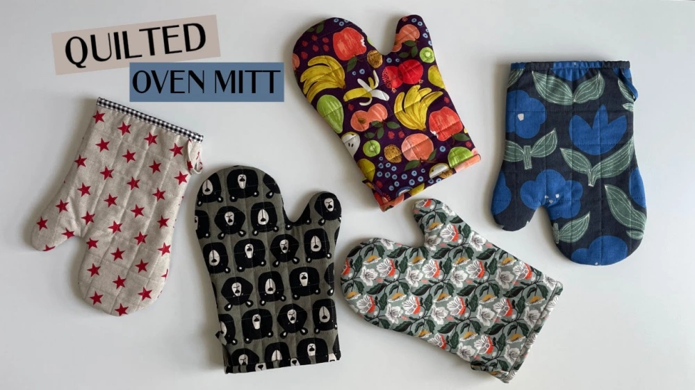 how to make a quilted oven mitt