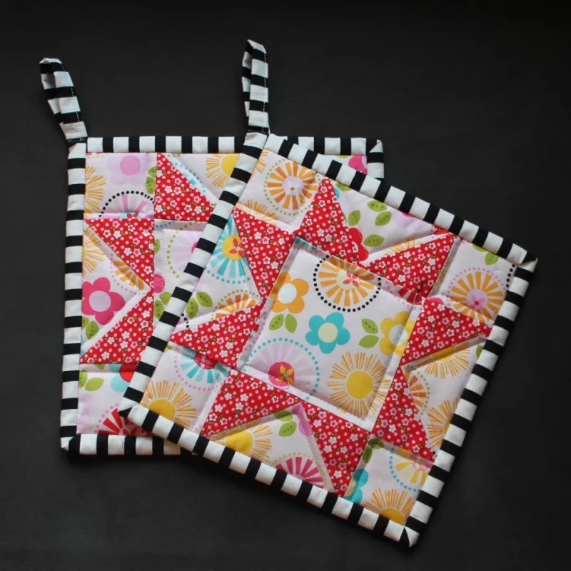 how to quilt pot holders