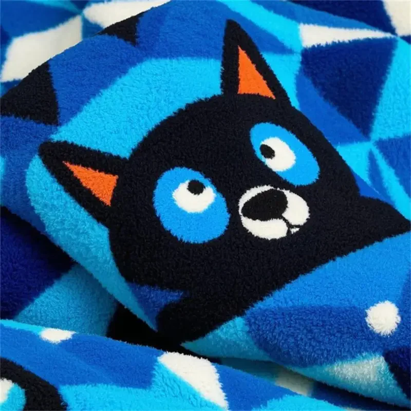 Bluey Geometric Polar Fleece Print