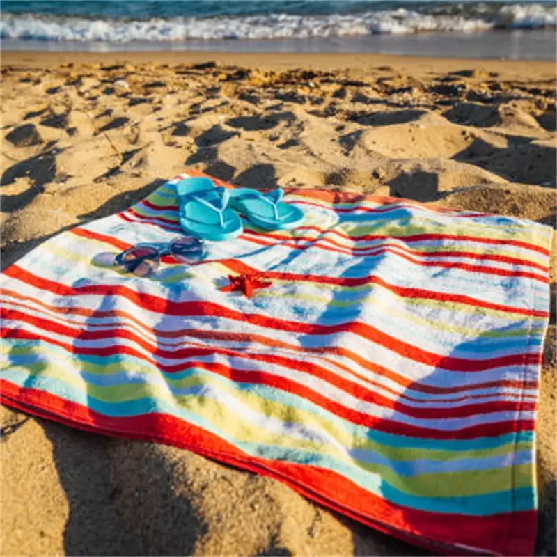 Microfiber beach towelling fabric Oversized