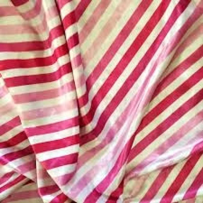 Pink velvet stripe fabric Pink velvet stripe fabric