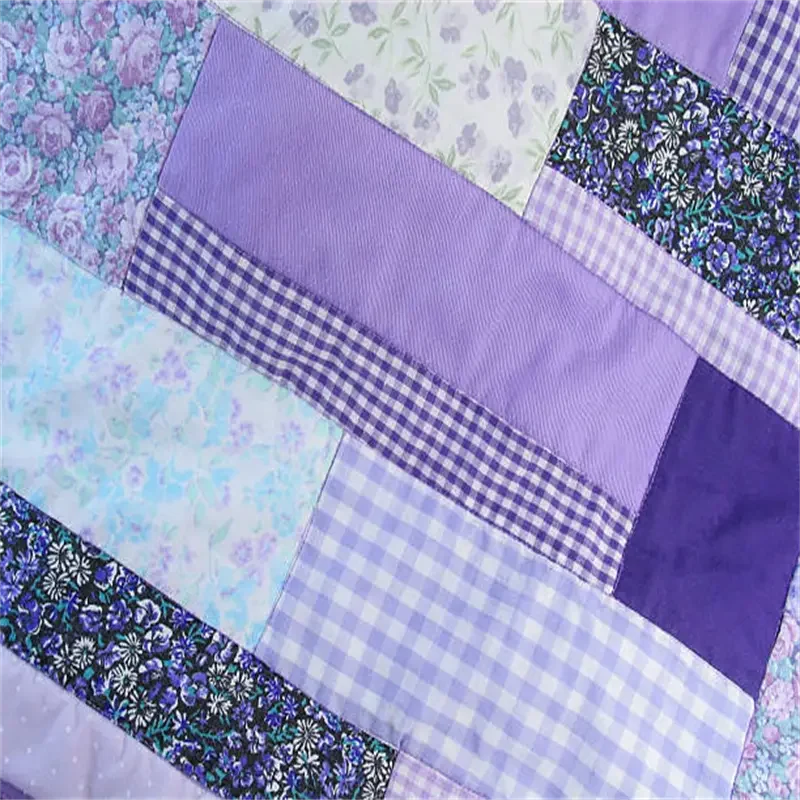 Purple Floral Quilt Fabric