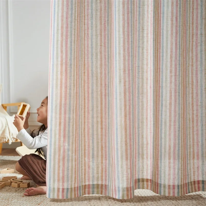 Striped Poplin in Home Curtains