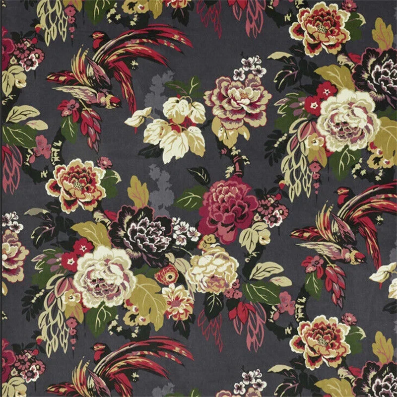 Vintage Floral Velvet Fabric Vintage Floral Velvet Fabric