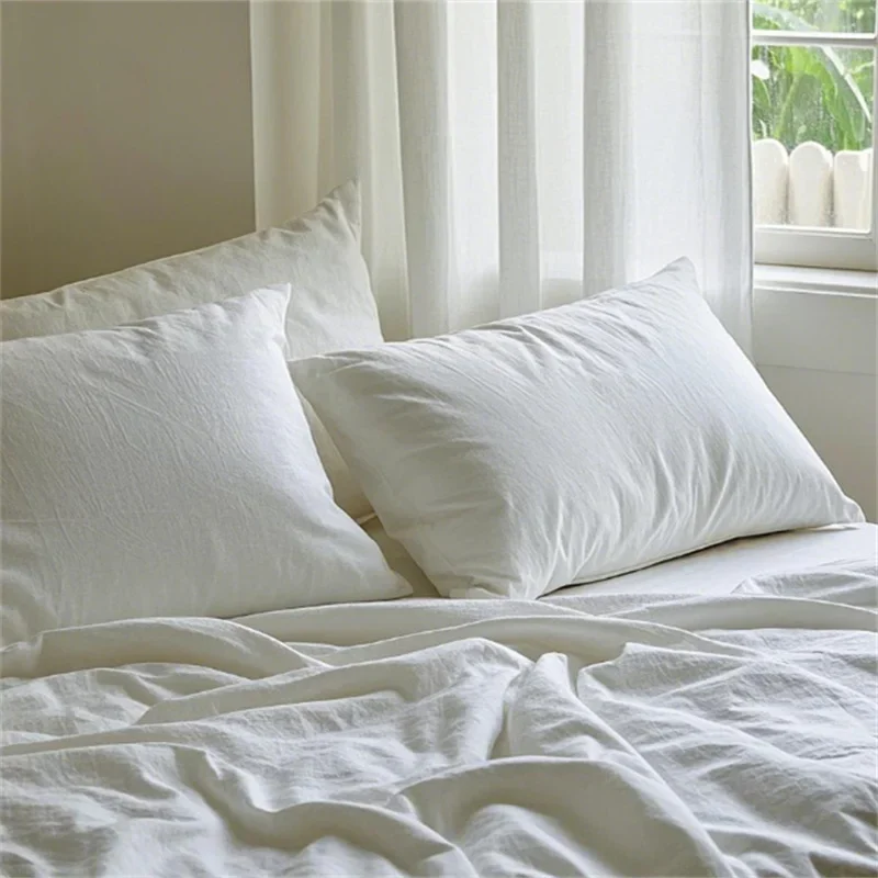 White Organic Poplin A Great Option for Sustainable Home Decor