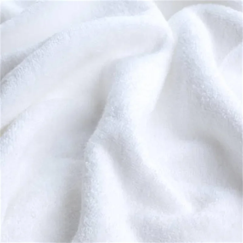 White polar fleece fabric