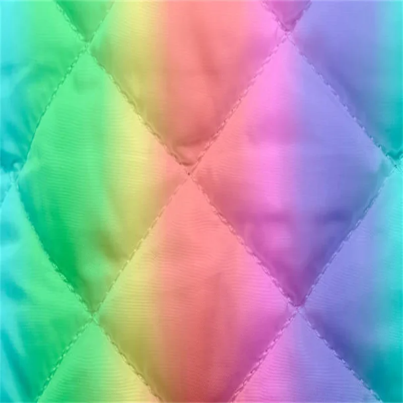 colorful Quilted Taffeta fabric colorful Quilted Taffeta fabric